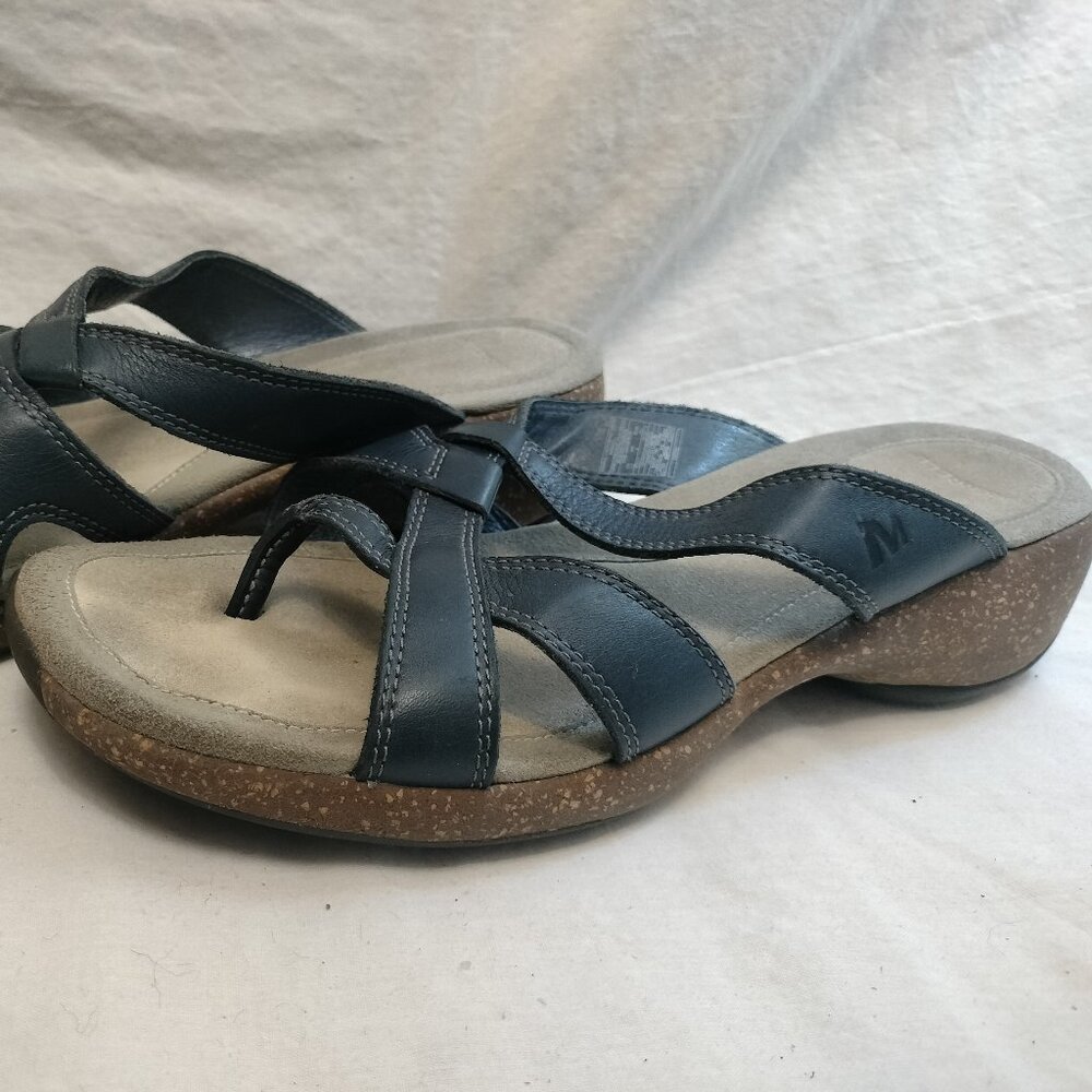 Merrell Sundial‎ Leather Strap Slide-On Sandals